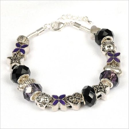 MY FAVORITE BEADS My Favorite Beads 143192PMM85 Baltimore Ravens Bead Bracelet 143192PMM85